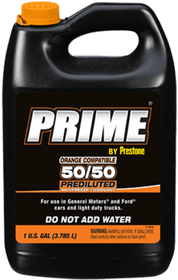 Prime Orange Compatible 5050 Prediluted Antifreeze Coolant
