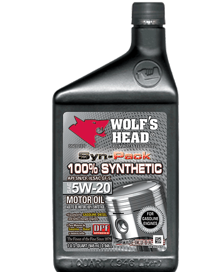 Wolf's Head 100% Synthetic 5w20